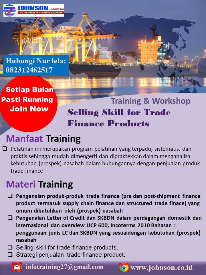 Selling Skill for Trade Finance Products
