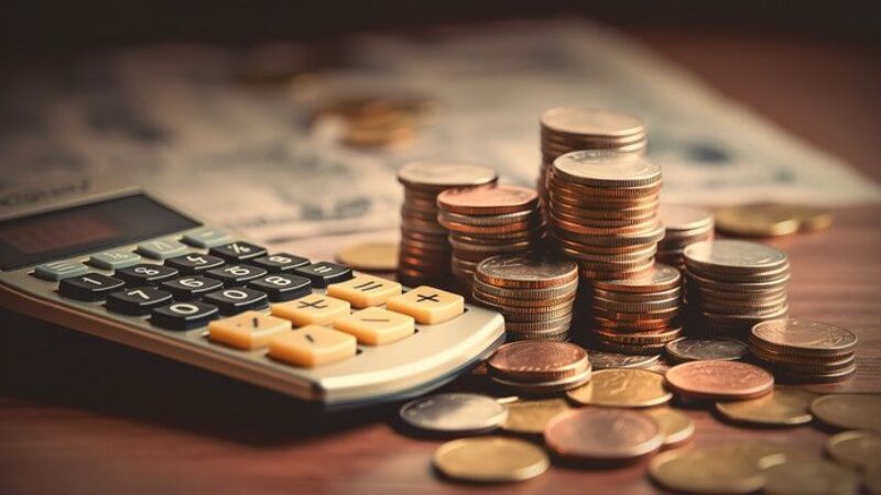 Income Calculation Money And Coins Calculator Tracking Expenses With 3d Rendering Backgrounds _ JPG Free Download - Pikbest